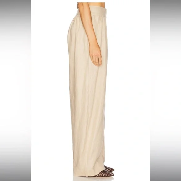 Camila Coelho Harlow Linen Pant in Flax, xs - Picture 4 of 4